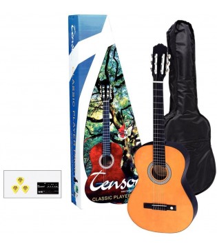 TENSON Player Pack Classic Natural гитара, чехол, тюнер